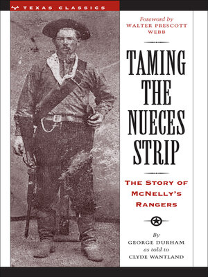cover image of Taming the Nueces Strip
